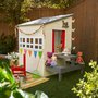 dětský domeček Modern Outdoor z kolekce Kidraft plně vybavený s piknik modulem