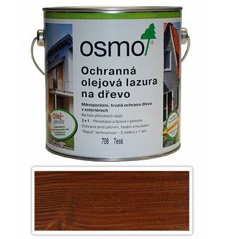 Ochranná olejová lazúra OSMO ( 708 Teak) 2,5 L