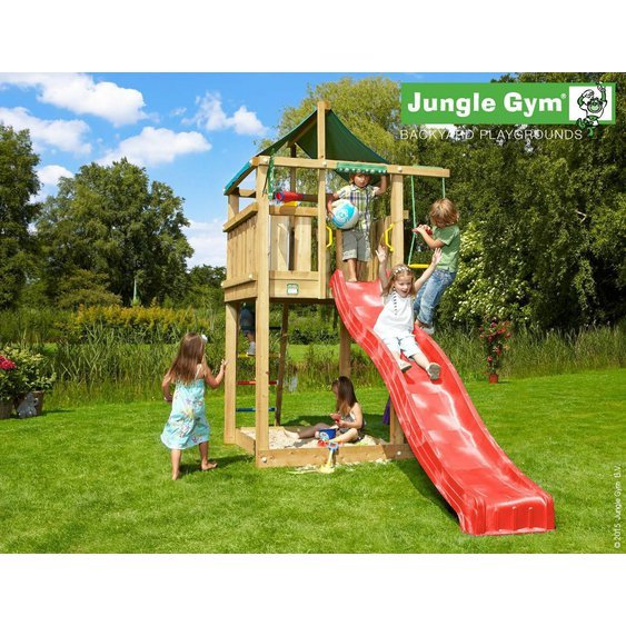 dětské hřiště lodge se skluzavkou jungle gym