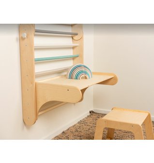 Prídavný stolček so stoličkou k rebrinám Montessori