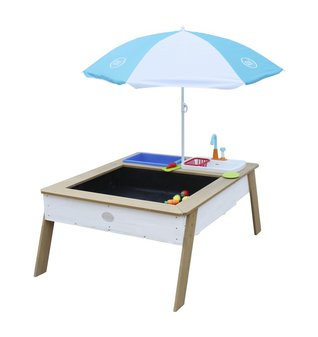 Herný stolík na piesok a vodu so slnečníkom